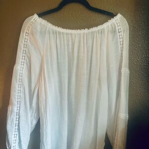 Counterparts White Off-Shoulder Blouse
